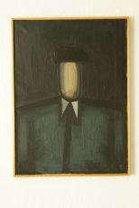 Autoportret (W  berecie) -  41 x 67 - plotno - olej - 1964 - PL - nr 18